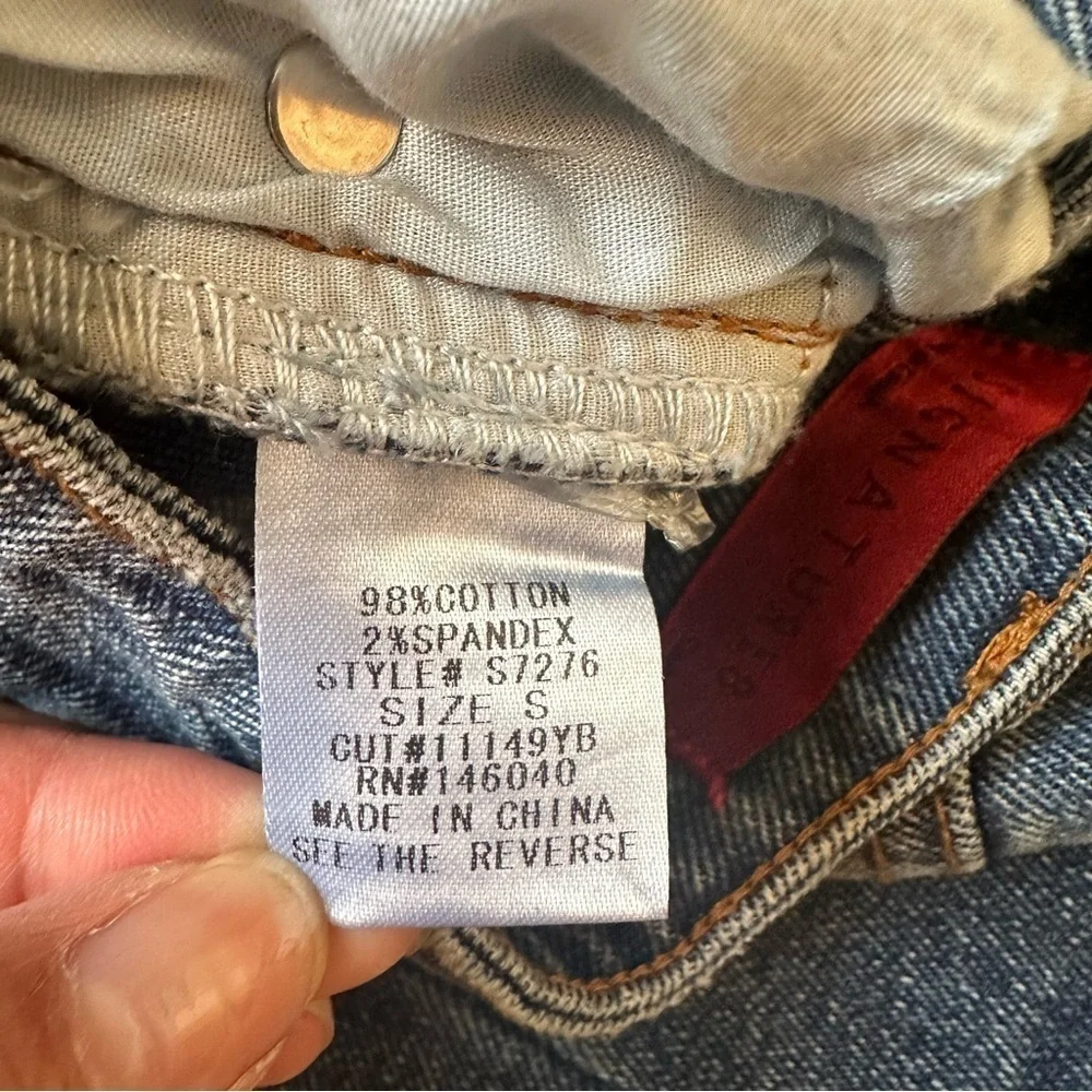 Signature8 Denim Skirt Zipper Detail Mini Small NWOT - Picture 6 of 6